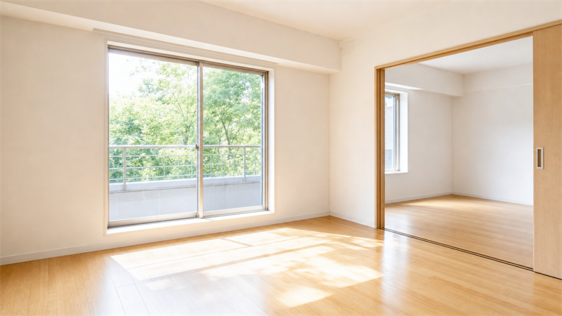 家具のない明るい室内